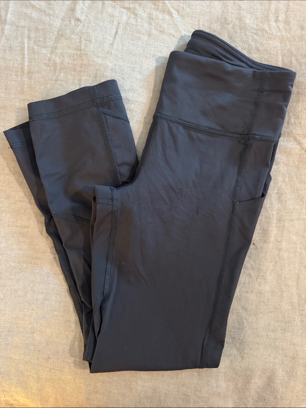 lululemon athletica Black High-Rise Leggings with Side Pockets and Zip Pouch